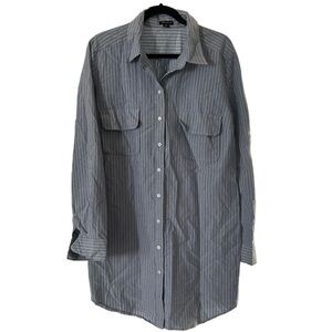 I ❤️ Ronson Pinstripe Shirt Dress